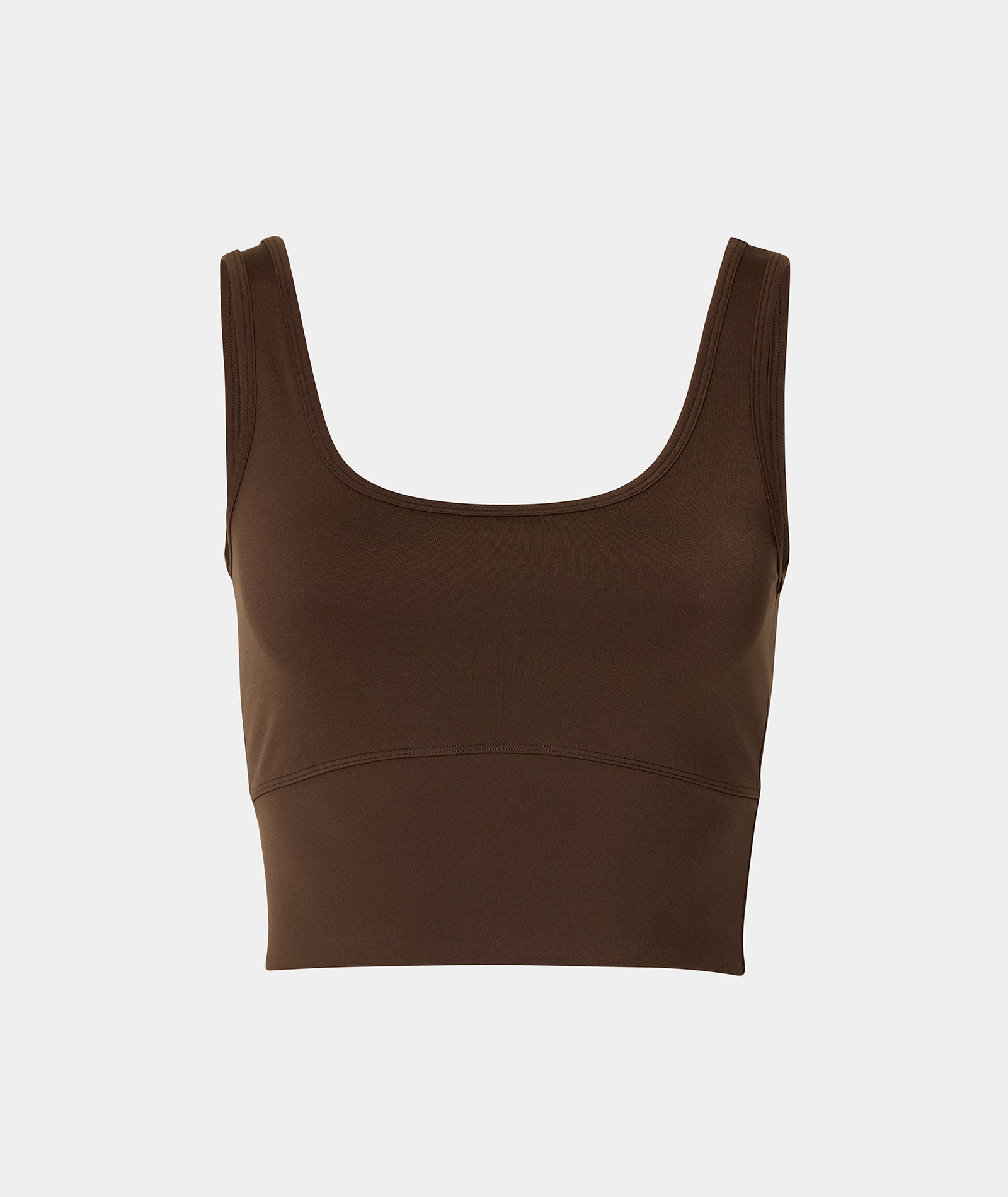 VEHLA CROPPED TANK - CHOC - Crop Atlet