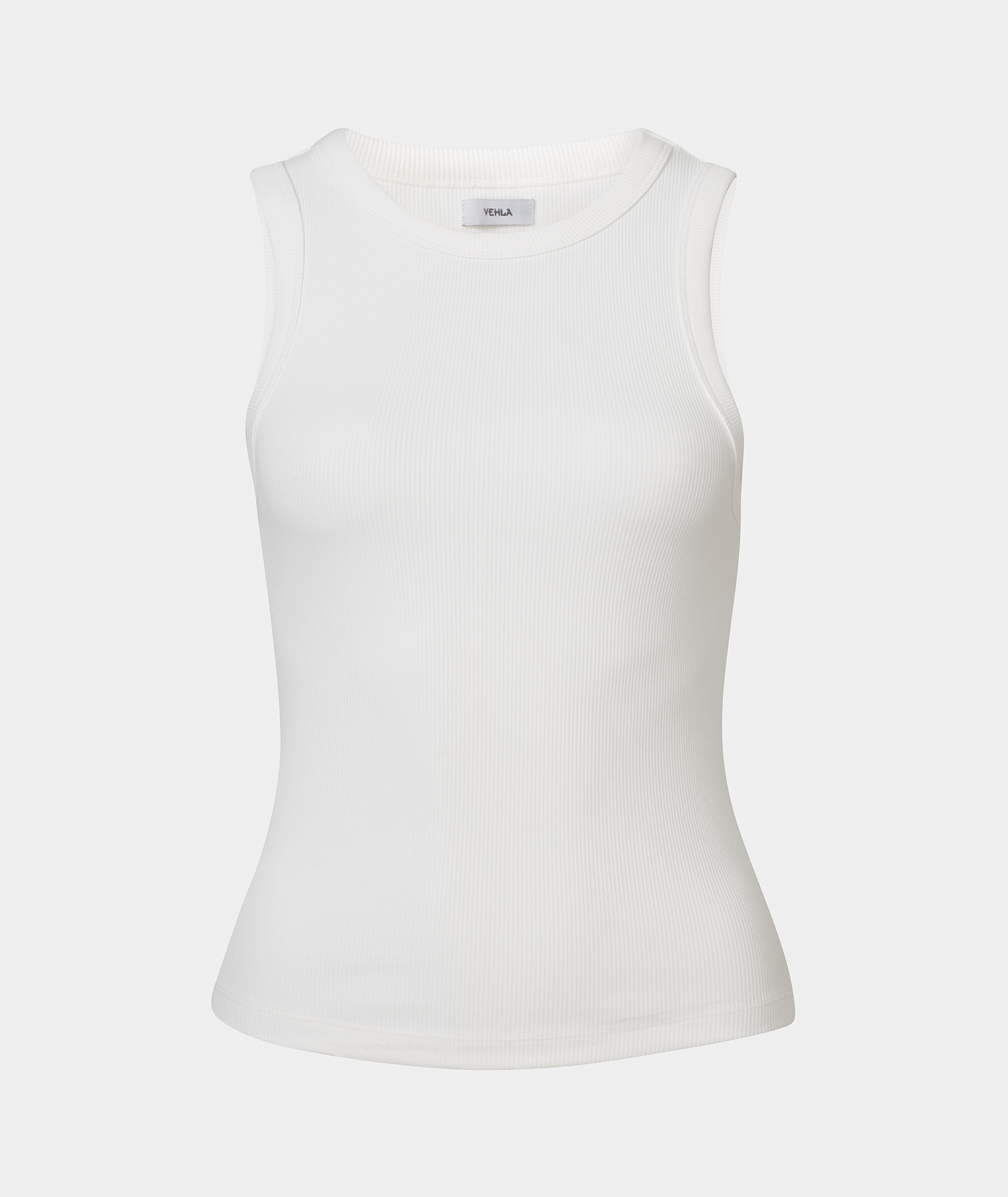 VEHLA RIBBED TANK - SNOW - Ribbed Atlet